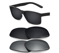 BlazerBuck Lentes de repuesto polarizadas antisal para Arnette Slickster AN4185 58 mm, color negro y plateado cromado