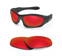 BlazerBuck Lentes de repuesto polarizadas antisal para gafas de sol Oakley Monster Dog, Rojo Fuego - Polarizado, 0