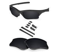 BlazerBuck Lentes de repuesto polarizadas antisal para Oakley Half Jacket XLJ, Negro polarizado.,