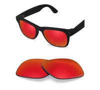 BLAZERBUCK Lentes de repuesto polarizadas antisal para RayBan Meta Wayfarer RW4006 50 mm, color rojo fuego