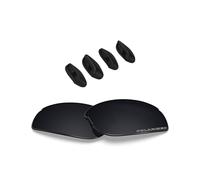 BLAZERBUCK Lentes de repuesto polarizadas antisal y almohadillas nasales para Oakley RPM Squared OO9257 - Negro