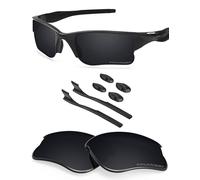 BlazerBuck Lentes de repuesto polarizadas antisal y kit de calcetines para Oakley Half Jacket 2.0 XL OO9154 - Negro