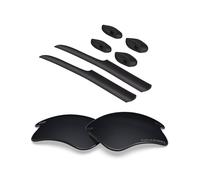 BlazerBuck Lentes de repuesto polarizadas y kit de calcetines para gafas de sol Oakley Fast Jacket XL OO9156, Negro Polarizado, 0