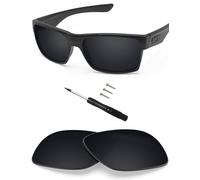 BLAZERBUCK Lentes de repuesto y herramientas de reparación para gafas de sol Oakley TwoFace OO9189/TwoFace Asian Fit OO9256, Negro - Polarizado, 0