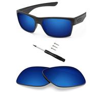 BLAZERBUCK Lentes de repuesto y herramientas de reparación para gafas de sol Oakley TwoFace OO9189/TwoFace Asian Fit OO9256, Azul medianoche, polarizado, 0