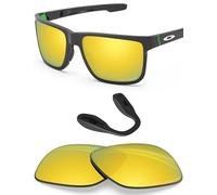 BLAZERBUCK Lentes polarizadas antisal y pieza de nariz para Oakley Crossrange OO9361/Crossrange Asian Fit OO9371, polarizado oro de 24 quilates, Fit Crossrange OO9361 57mm