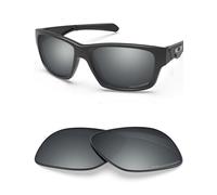 BlazerBuck Lentes polarizadas de repuesto para Oakley Jupiter Squared OO9135, Cromo plateado - Polarizado, 0