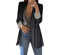 Blazers Mujer Verano - Abrigo Para Mujer Chaqueta De Manga Larga Chaqueta De Punto Con Frente Abierto Chaqueta De Trabajo Informal Chaqueta De Oficina Chaqueta De Ajuste Regular Chaqueta Deportiva