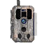 BlazeVideo 4G LTE Cámara móvil 120 ° 32MP 1296P H.265 SIM Teléfono Celular Detector de Movimiento Visión Nocturna Animal Cámara IP 66 Impermeable Pantalla LCD de 2.4 Pulgadas