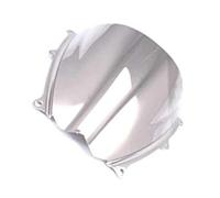 BLBNEZBZTY Carenabris Parabrisas de Doble Burbuja para Motocicleta para Suzuki Gsxr1000 Gsxr 1000 K7 2007-2008(Chrome)