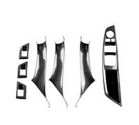 BLBNEZBZTY Para Serie 5 F10 F11 2011-2017, embellecedor del marco panel de la puerta pasajero (con volante a izquierda o a derecha) Manija Puerta Delantera Automóvil(RHD,Carbon Pattern)