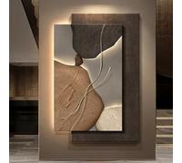 BLCKTIGR Aplique de Pared LED Fácil Instalar para Home Decor, Arte 3D Lujo Textura Piedra Abstracta con Iluminación Suave, Decoración Moderna Oficina en Casa(A,60 * 80cm/23.62 * 31.5in)