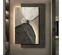 BLCKTIGR Aplique de Pared LED Fácil Instalar para Home Decor, Arte 3D Lujo Textura Piedra Abstracta con Iluminación Suave, Decoración Moderna Oficina en Casa(D,60 * 80cm/23.62 * 31.5in)