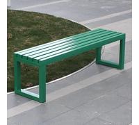 BLCKTIGR Banco Metálico Exterior Resistente al Clima, mobiliario de jardín metálico para Porche, Banco Parque Firme, Asiento Patio Trasero y(Green,180cm/71in)