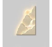 BLCKTIGR Landscape Wall Art, Arte de Pared LED 3D con Luz Decoración Montaña y Cascada, Aplique de Pared Sin Parpadeo Baja Tensión Seguro para Salón Dormitorio(C,80 * 120cm/31.5 * 47.24in)