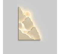 BLCKTIGR Landscape Wall Art, Arte de Pared LED 3D con Luz Decoración Montaña y Cascada, Aplique de Pared Sin Parpadeo Baja Tensión Seguro para Salón Dormitorio(I,70 * 105cm/27.56 * 41.34in)