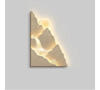 BLCKTIGR Landscape Wall Art, Arte de Pared LED 3D con Luz Decoración Montaña y Cascada, Aplique de Pared Sin Parpadeo Baja Tensión Seguro para Salón Dormitorio(G,80 * 120cm/31.5 * 47.24in)