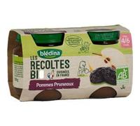Bldina Les R Cosecha Manzanas Ecológicas Ciruelas 4-6 Meses 2 X130 g