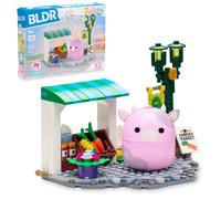 BLDR Squishmallows Patty's Farmers Market - Figura para construir de Patty, la vaca rosa - Fans de Squishmallows 8+ 0046