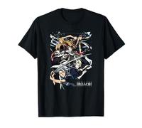 Bleach Group Collage Action Pose with Logo Anime Camiseta