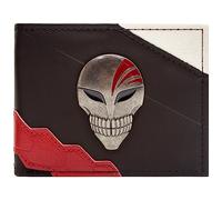 Bleach Ichigo Kurosaki Hollow Máscara Insignia de Metal Billetera/Cartera Bi-Fold Tarjetero ID & Tarjetero, Negro
