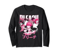 Bleach Pink Cast Photo with Kanji Logo Anime Manga Larga