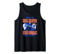 Bleach Soul Reaper Ichigo Two Tone Retro Collage Anime Camiseta sin Mangas
