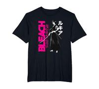 Bleach: Thousand-Year Blood War Rukia with Large Logo Anime Camiseta, Hombre Tallas Grandes, Negro, 5X Alto