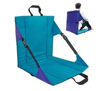Bleacher Chair with Backrest - Lightweight Reclining Stadium Seat Cushion | Folding Game Day Chair, Portable Padded Sports Seat for Adults, Bleacher Support Pad for Outdoor Events, Spectator Use