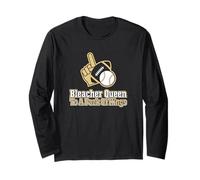 Bleacher Queen para una Manada de Kings Baseball Mom Manga Larga