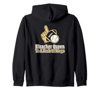 Bleacher Queen para una Manada de Kings Baseball Mom Sudadera con Capucha