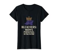 Bleachers Mom Personal Kingdom Crown Sports Parent Novedad Camiseta