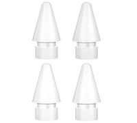 BLEBLE Puntas de Repuesto para Apple Pencil de 1ª/2ª generación y Logitech Crayon, Punta Fina y Control de precisión para lápiz Apple Pencil para iPad Pro/Air/Mini, Paquete de 4, Color Blanco