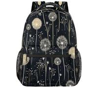 Bleblef Mochila para niños de 5 a 13 años, impermeable, con patrón de diente de león, mochila escolar para niños de primaria, escuela secundaria, 232