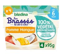 Blédina 100% Vegetal Coco, Manzana y Mango 4 X95 g