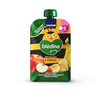 Blédina Bolsita de Manzana y Platano para Bebé. Pouch 100% Fruta, Sin Azúcares Añadidos y Alto Contenido en Vitamina C, Fuente de Fibra. Desde los 6 Meses, 100g