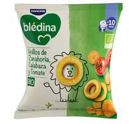 Bledina Bio Anillos de zanahoria, calabaza y tomate 20 g - snack infantil ecológico
