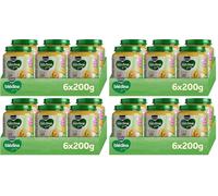 Blédina Tarritos de Crema de Verdura y Pollo para Bebé. Tarritos Blédina Fuente de Omega 3, Sin Sal Ni Azúcares Añadidos y Sin Gluten. Desde los 6 Meses, Pack 6x200g (Paquete de 4)