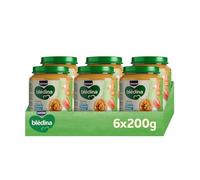 Blédina Tarritos de Tomate, Arroz y Pescado Blanco para Bebé. Tarritos Blédina Fuente de Omega 3, Sin Sal Ni Azúcares Añadidos y Sin Gluten. Desde los 8 Meses, Pack 6x200g