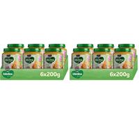 Blédina Tarritos de Tomates, Patatas, Zanahoria y Ternera para Bebé. Tarritos Blédina Sin Sal Ni Azúcares Añadidos y Sin Gluten. Desde los 6 Meses, Pack 6x200g (Paquete de 2)
