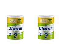 Blemil Plus 3 Forte 0% Azúcares Añadidos | 1200 g | Preparado Lácteo en polvo para Niños de 1 a 3 Años (Paquete de 2)