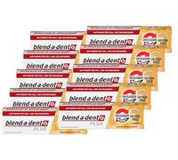 Blend-a-dent PLUS - Crema adhesiva (10 unidades, 40 g, sabor neutro, doble fuerza)