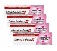 Blend a dent Complete Crema adhesiva neutra para prótesis completas y parciales, 4 x 47 g