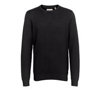 Blend BHREDHILL - Jersey de punto fino para hombre, con puños acanalados, cuello redondo, 100% algodón, ajuste regular, Black (194007), S