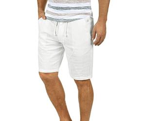 BLEND Bones Pantalón Corto Shorts De Lino Bermuda De 100% algodón Regular-Fit, tamaño:3XL, Color:White (70002)