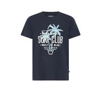 BLEND Califo Camiseta Básica De Manga Corta con Estampado para Hombre con con Cuello Redondo con Gráfico, tamaño:XL, Color:Dark Navy Blue (74645)