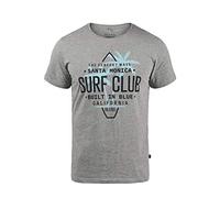 BLEND Califo Camiseta Básica De Manga Corta con Estampado para Hombre con con Cuello Redondo con Gráfico, tamaño:XL, Color:Stone Mix (70813)