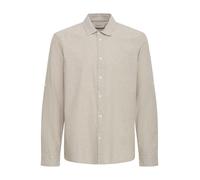BLEND Camisa ' BHAban Slub Linen Mix ' beige L beige