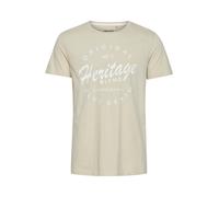 BLEND Camiseta 'Abraham' crema / blanco M crema / blanco