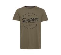 BLEND Camiseta 'Abraham' oliva / negro XXL oliva / negro